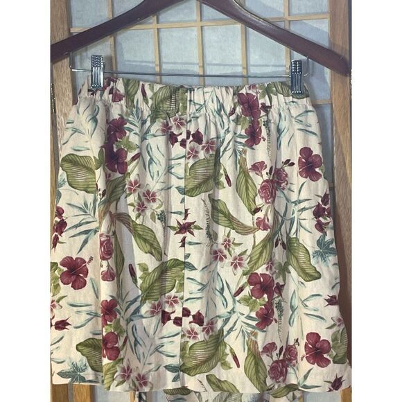 Maison d'Amelie Floral Faux Wrap Skirt - Picture 5 of 9